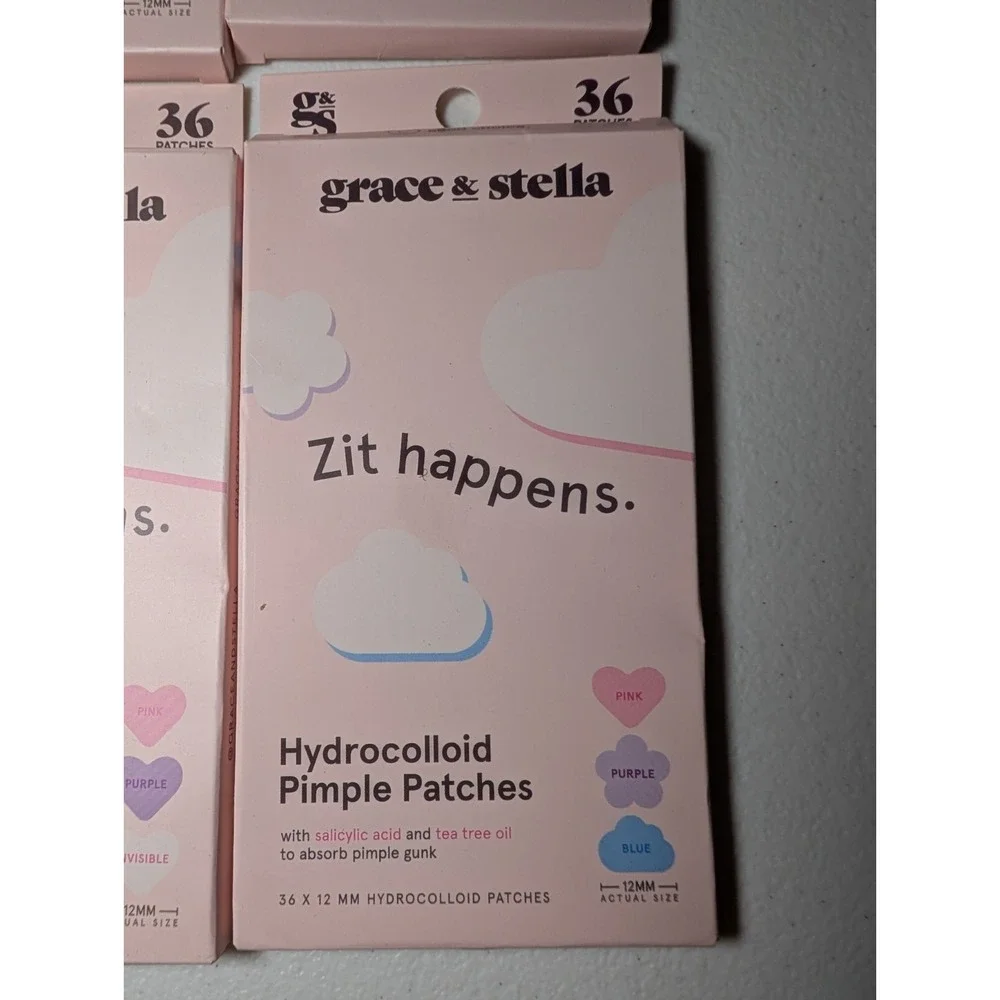 Lot of‎ 4 Grace & Stella Hydrocolloid Pimple Patches 36ct Each New Exp 2027 - Picture 2 of 3